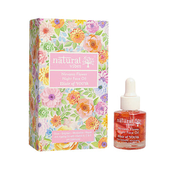Vanity Wagon | Buy Natural Vibes Nirvana Flower Night Face Oil Elixir of Youth 