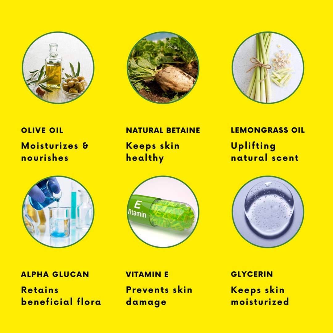Vanity Wagon | Buy Nature Trail Crispy Lemongrass Handwash with Olive Oil, Vitamin E & Glycerine