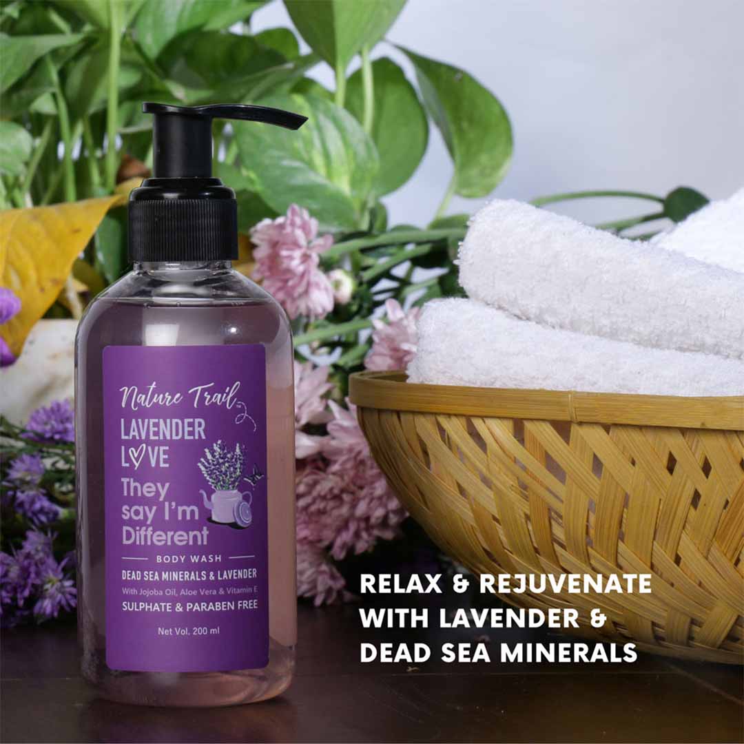 Vanity Wagon | Buy Nature Trail Lavender Love Organic Body Wash with Jojoba Oil & Aloe
