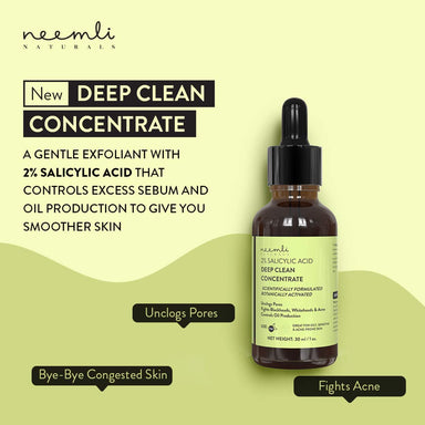 Vanity Wagon | Buy Neemli Naturals 2% Salicylic Acid Deep Clean Concentrate