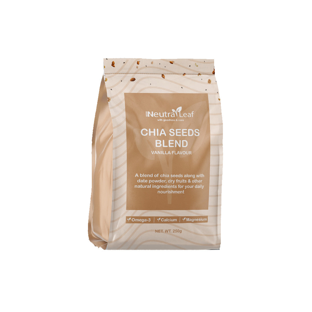 Buy NeutraLeaf Chia Seeds with Omega 3, Calcium & Magnesium, Vanilla  Flavour — Vanity Wagon