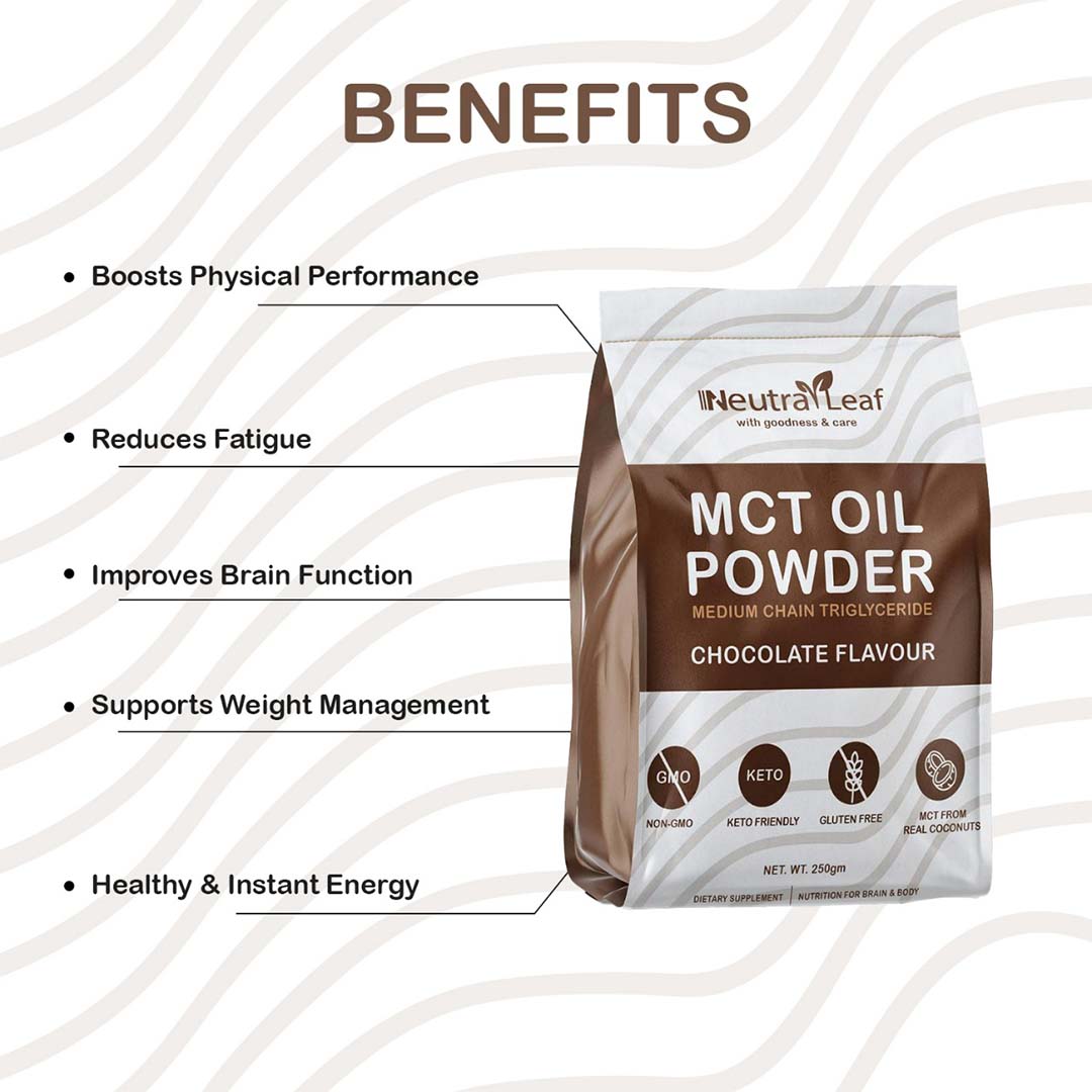 Vanity Wagon | Buy NeutraLeaf MCT Oil Powder for Improved Brain Function, Reduced Risk Of Heart Diseases & Manages Blood Sugar