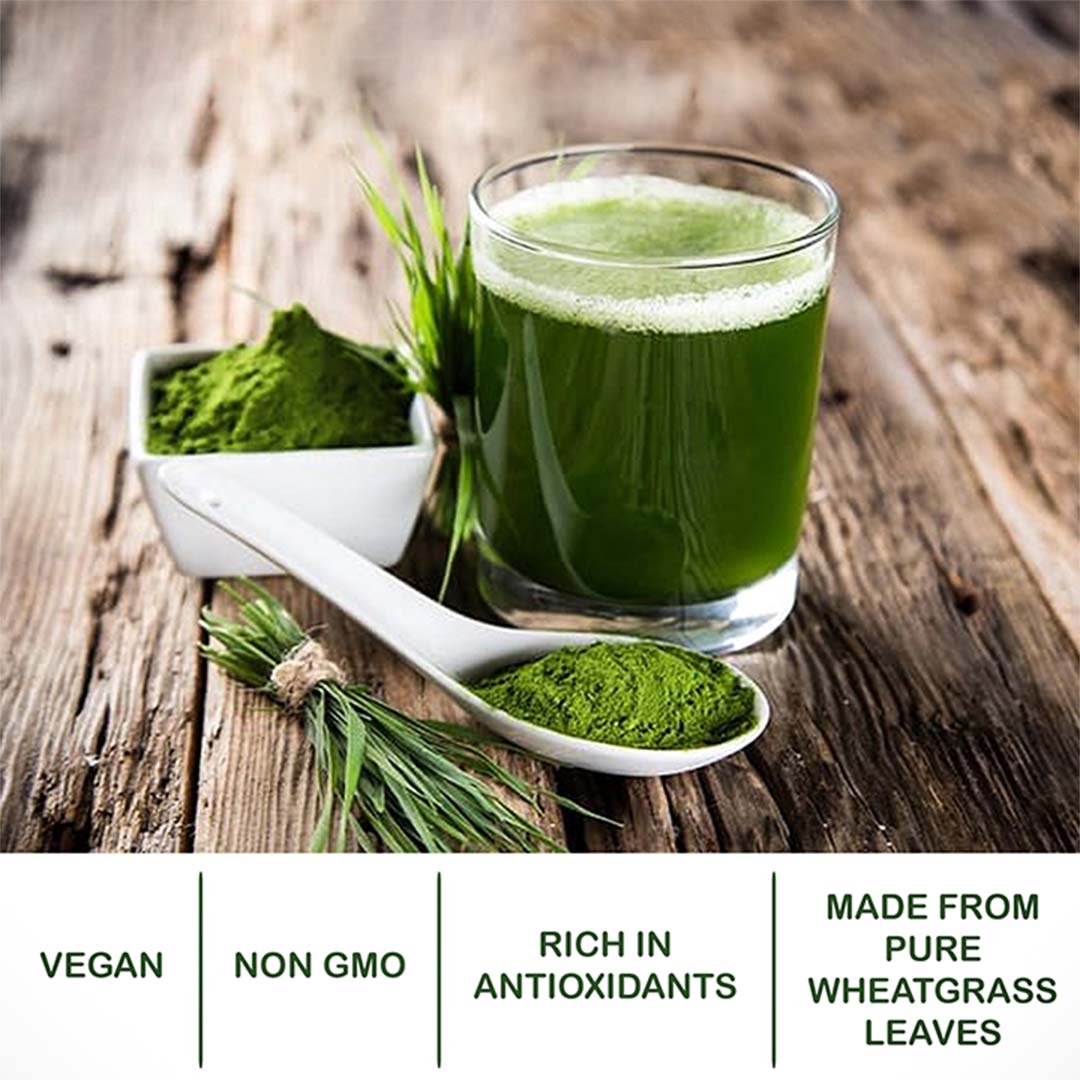 Vanity Wagon | Buy NeutraLeaf Organic Wheat Grass Powder for Healthy Metabolism, Energy, Detox, Immunity Booster & Skin Health