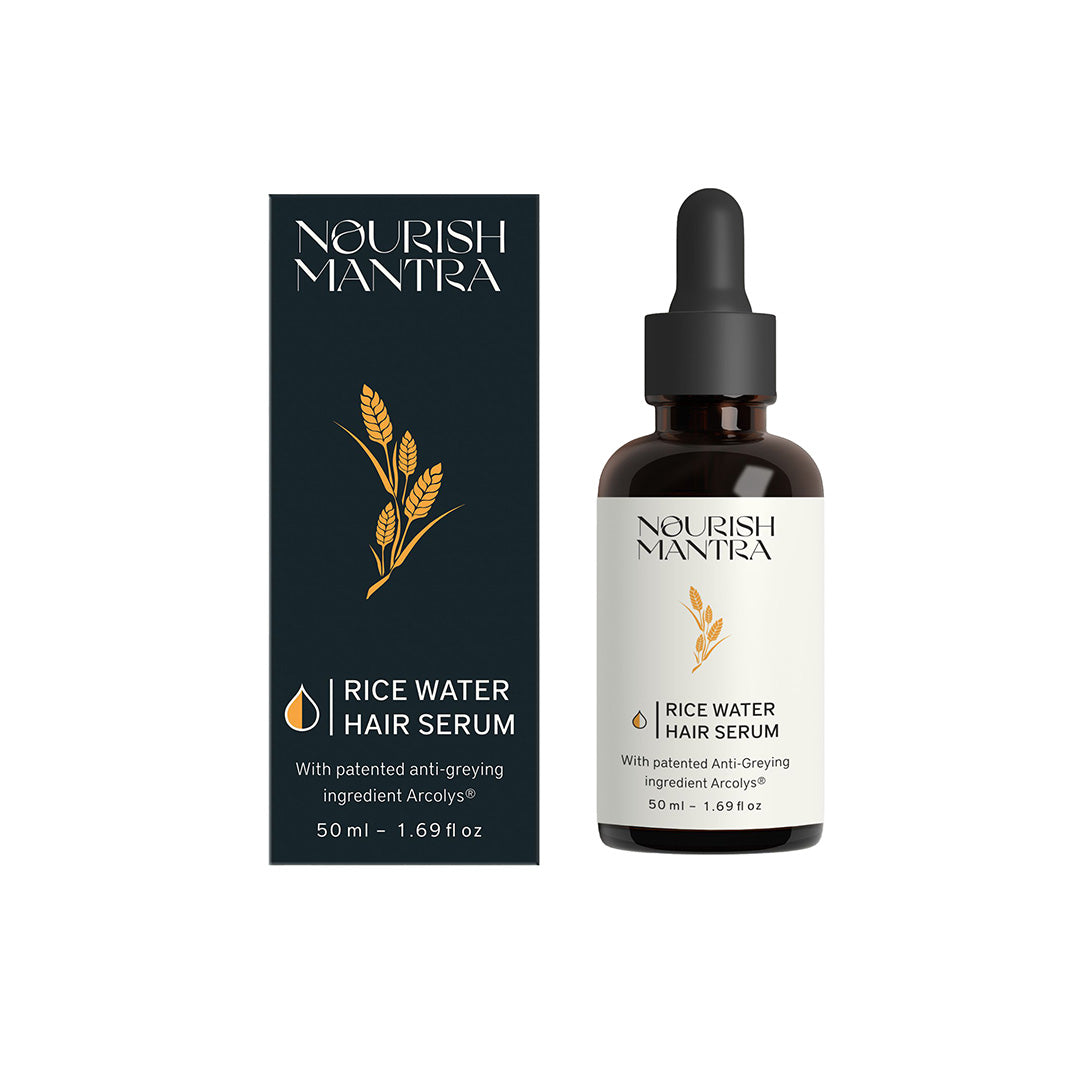 Vanity Wagon | Buy Nourish Mantra Anti Greying Rice Water Hair Serum with Arcolys