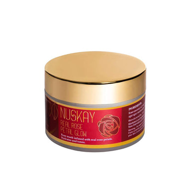 Nuskay Real Rose Petal Glow Face Mask, Hydrates and Tones Skin -1