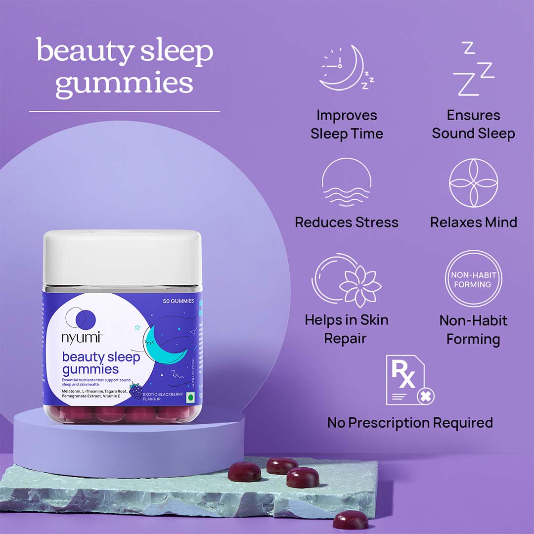 Vanity Wagon | Buy Nyumi Beauty Sleep Gummies with Melatonin, Pomegranate & Vitamin E