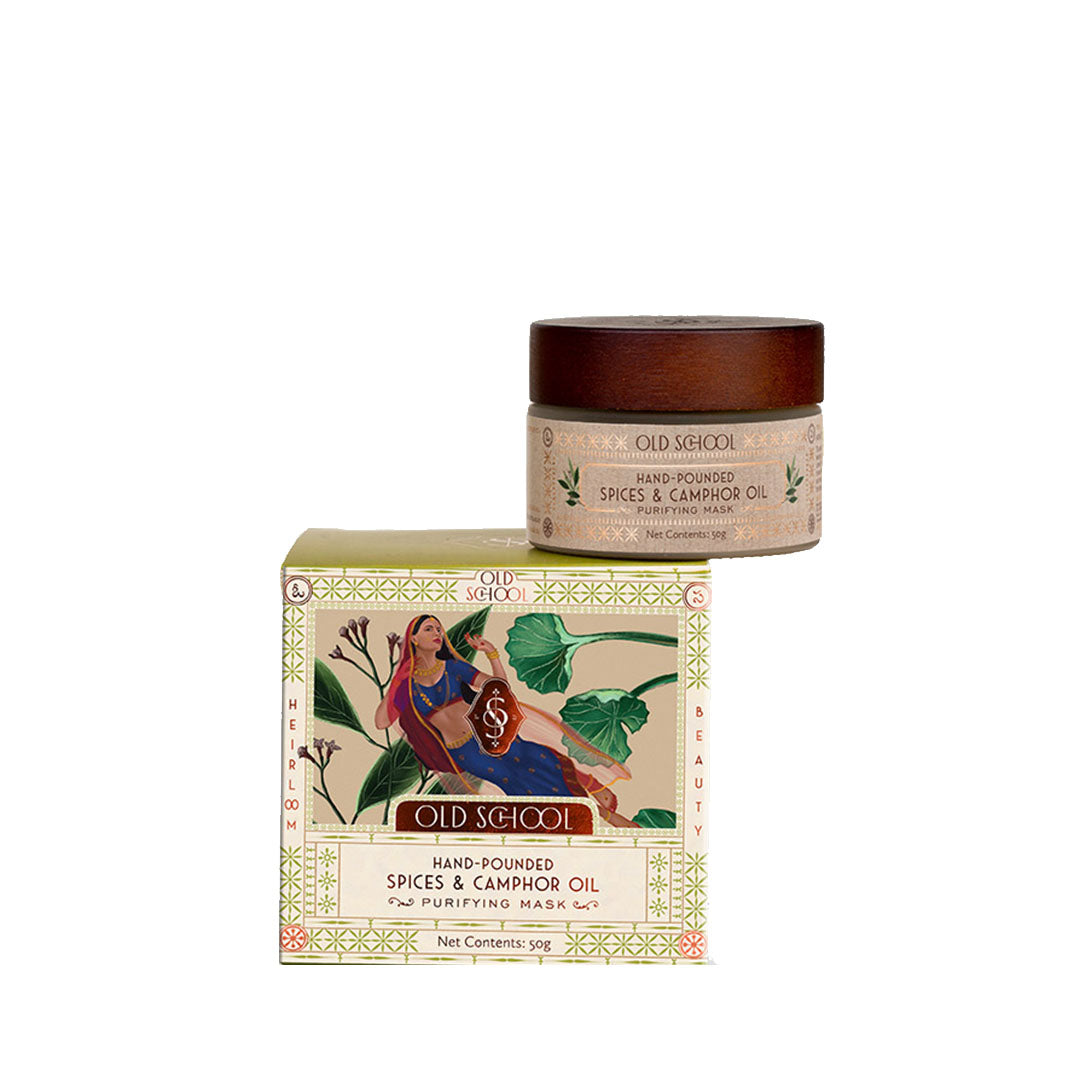Vanity Wagon | Buy Old School Rituals Hand-Pounded Spices & Camphor Oil Purifying Mask