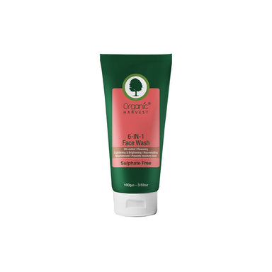 Organic Harvest 6-In-1 Gel Based Face Wash for Oil Control, Cleansing, Lightening, Brightening, Rejuvenating and Nourishment