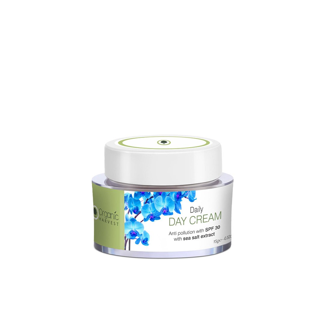 Organic Harvest Daily Day Cream for Anti Pollution SPF 30 with Sea Salt Extract 15gm