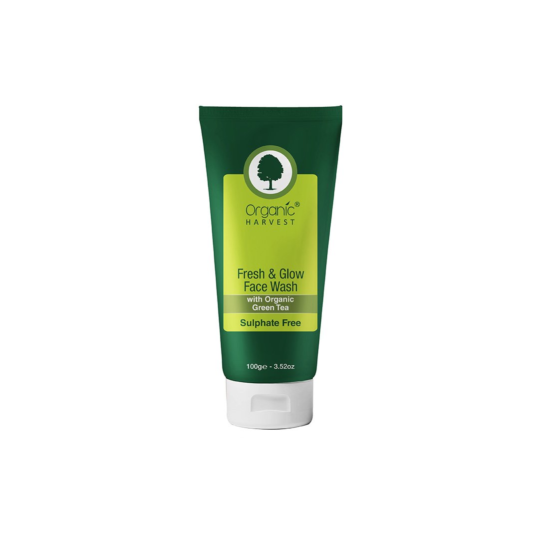 Organic Harvest Fresh and Glow Face Wash with Organic Green Tea
