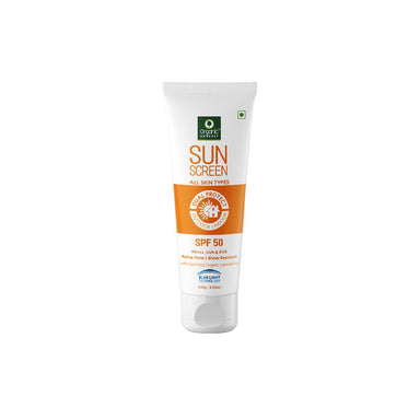 Organic Harvest Sunscreen for All Skin Types, Matte Finish and Water Resistant with SPF 50 PA+++ -1