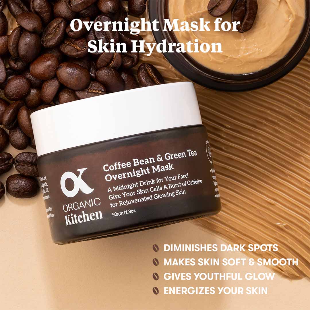 Organic Kitchen Coffee Bean & Green Tea Overnight Mask