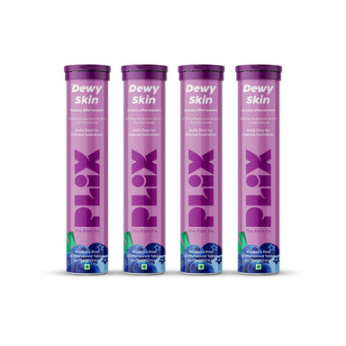 Vanity Wagon | Buy Plix Dewy Skin - Hyaluronic Acid & Superfoods for Intense Skin Hydration| Blueberry Blast