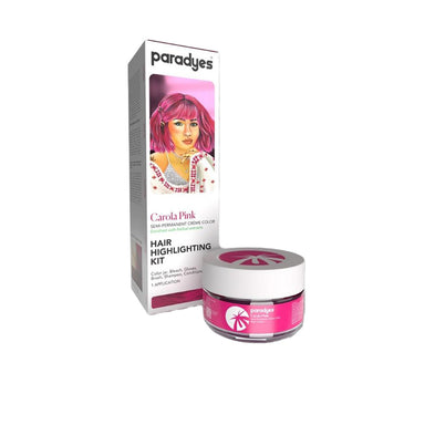 Vanity Wagon | Buy Paradyes Ammonia Free Semi-permanent Hair Color Highlighting Kit, Carola Pink