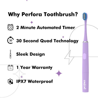 Vanity Wagon | Buy Perfora Electric Toothbrush, Lilac Lavender