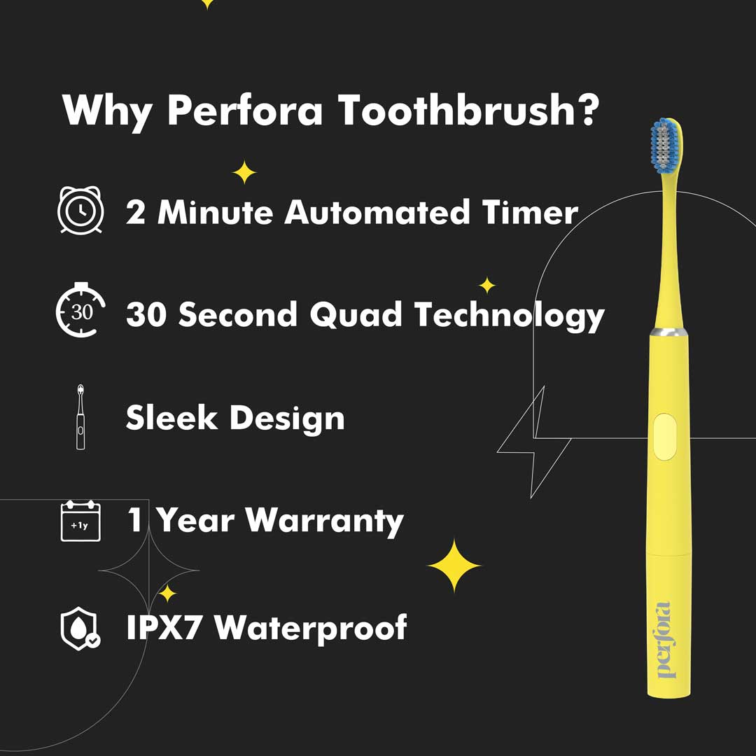 Vanity Wagon | Buy Perfora Electric Toothbrush, Sunshine Yellow