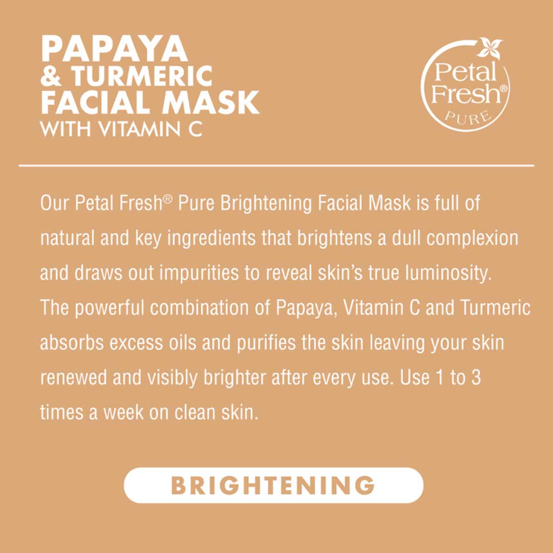 Petal Fresh Papaya & Turmeric Facial Mask with Vitamin C