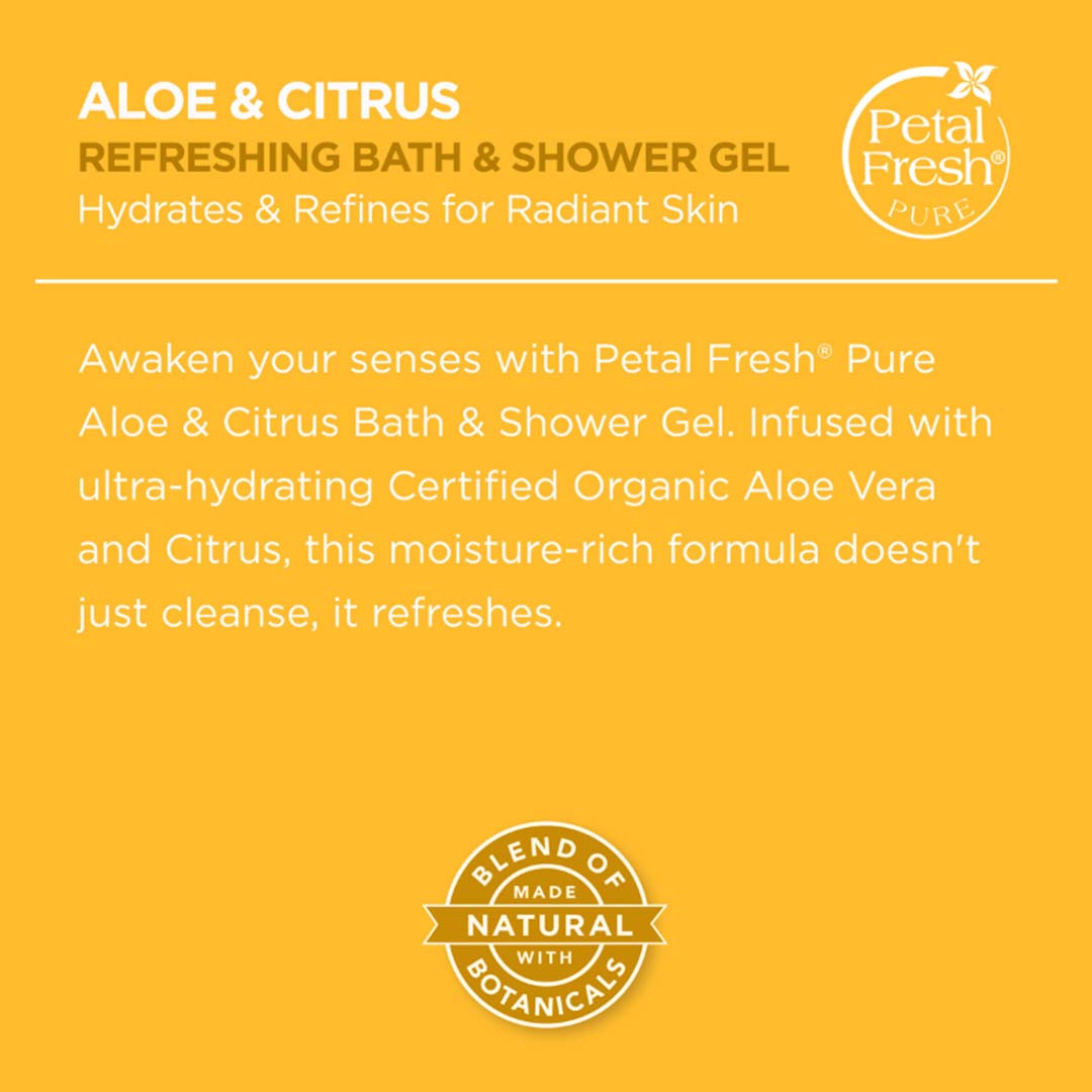 Petal Fresh Refreshing Aloe & Citrus Bath & Shower Gel