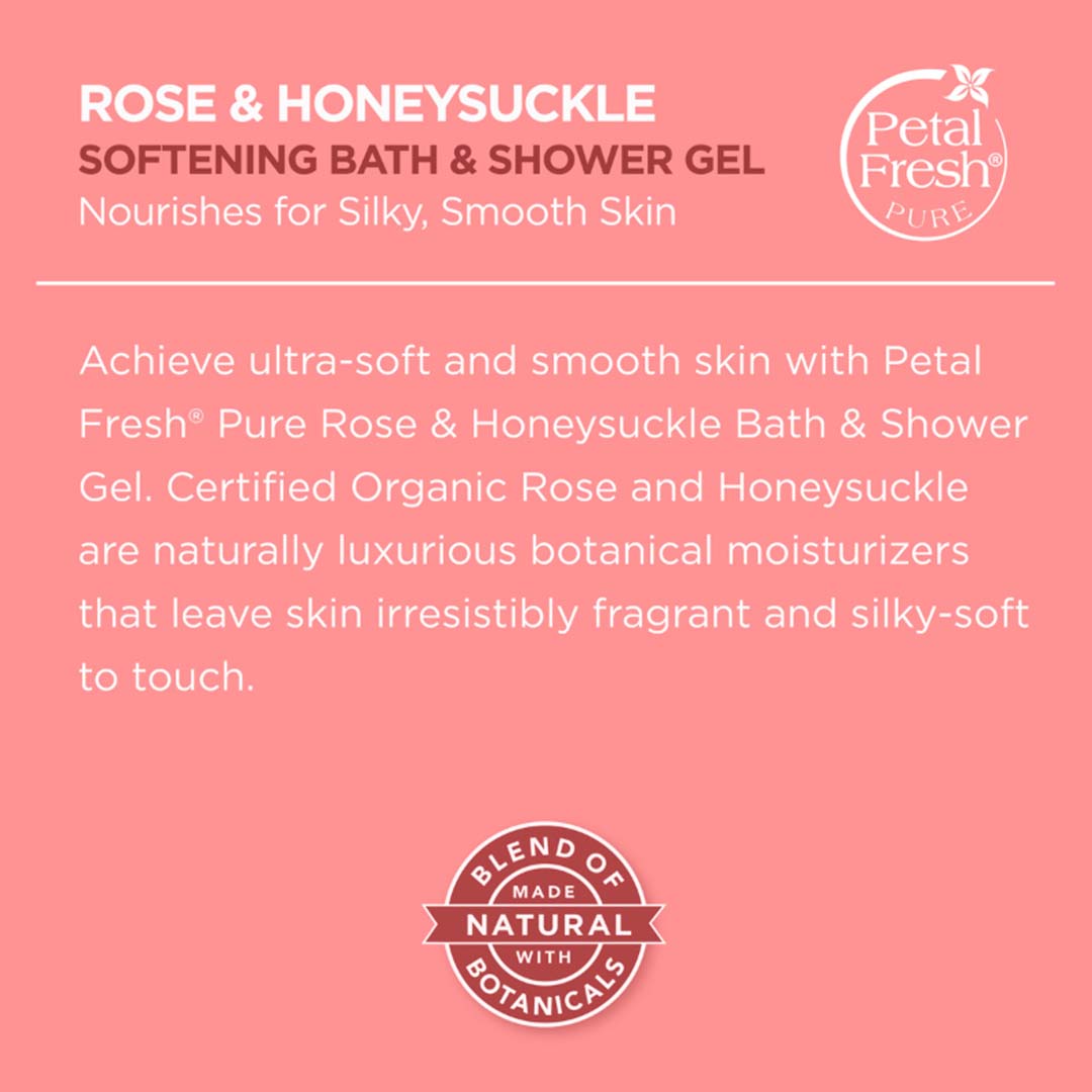 Petal Fresh Softening Rose & Honeysuckle Bath & Shower Gel