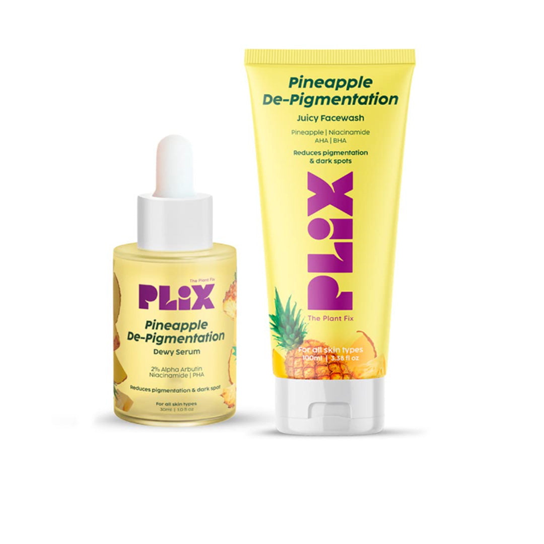 Vanity Wagon | Buy Plix Pineapple Foaming Face Wash & Face Serum Anti-Pigmentation Combo
