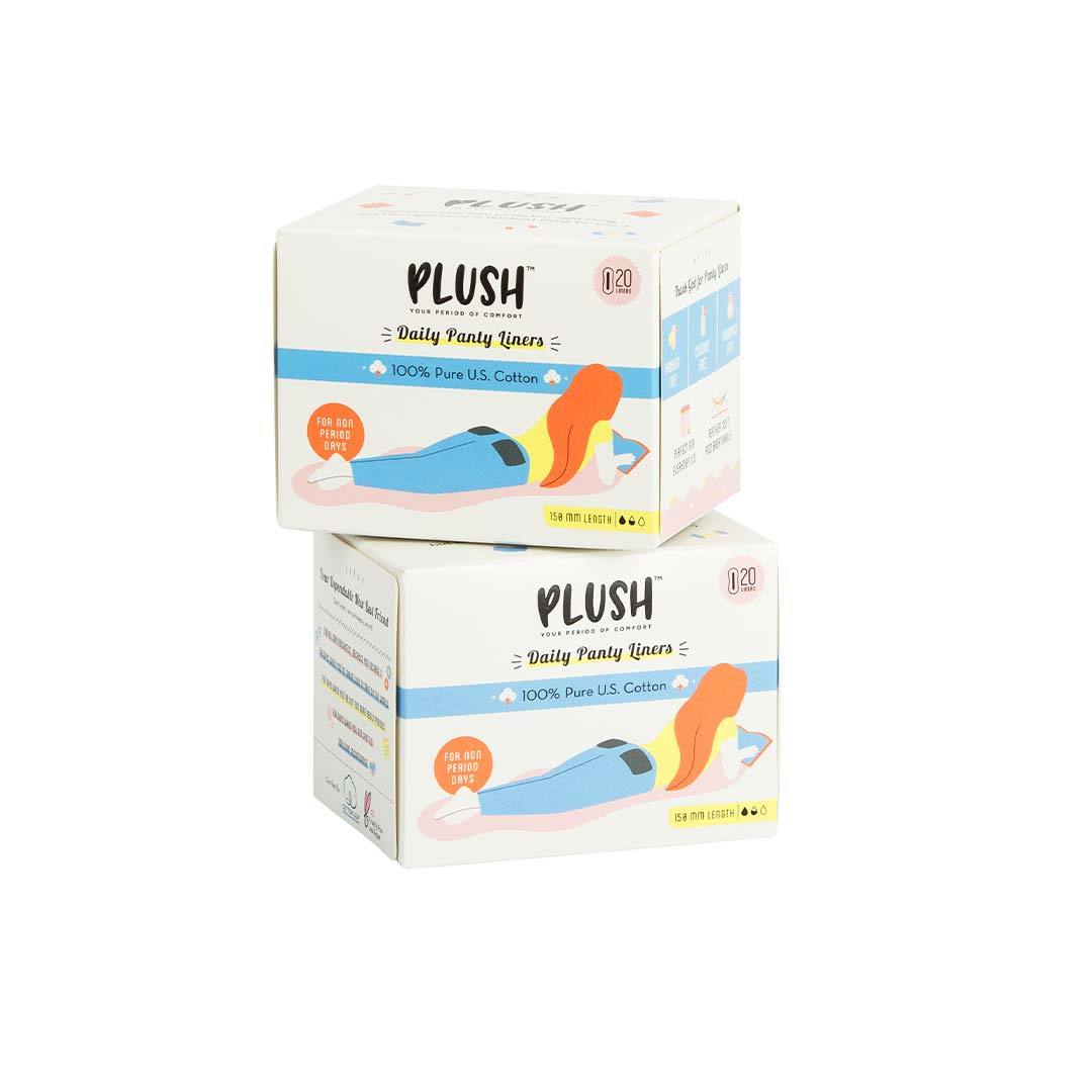 Plush Daily Panty Liners, 100% US Cotton -2