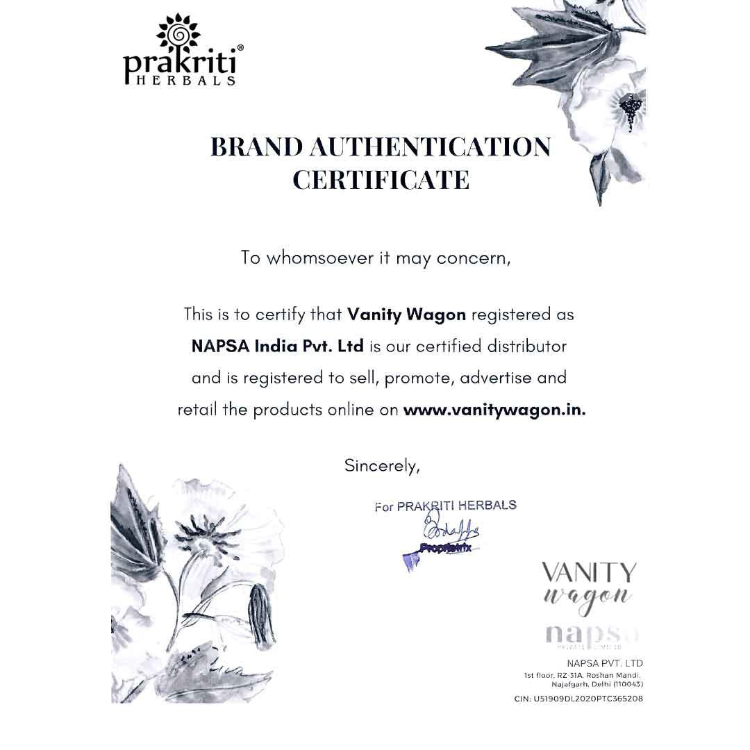 Vanity Wagon | Buy Prakriti Herbals Natural Hair Henna Powder with Amla, Brahmi & Bhringraj