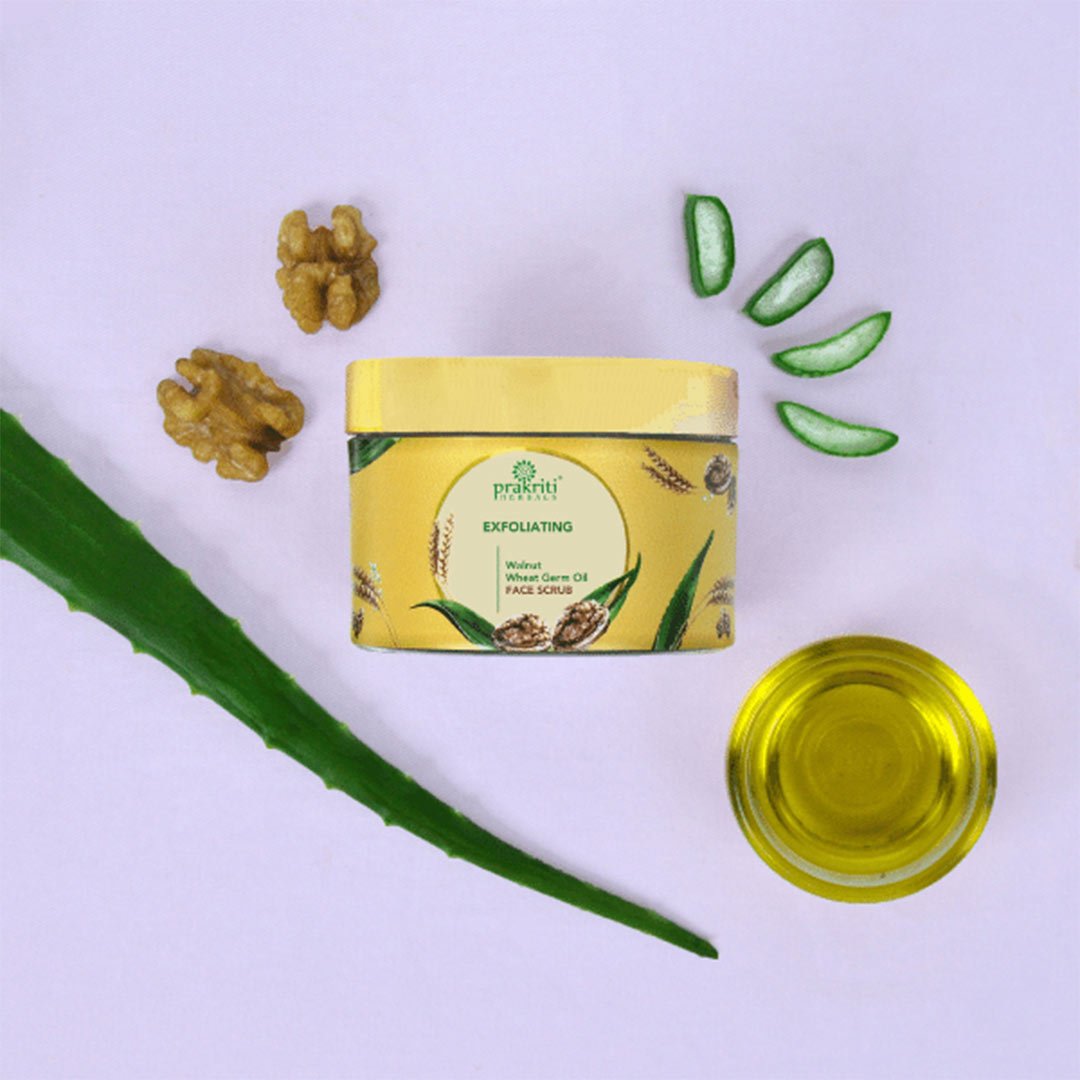Vanity Wagon | Buy Prakriti Herbals Exfoliating Scrub with Walnut & Wheat Germ Oil