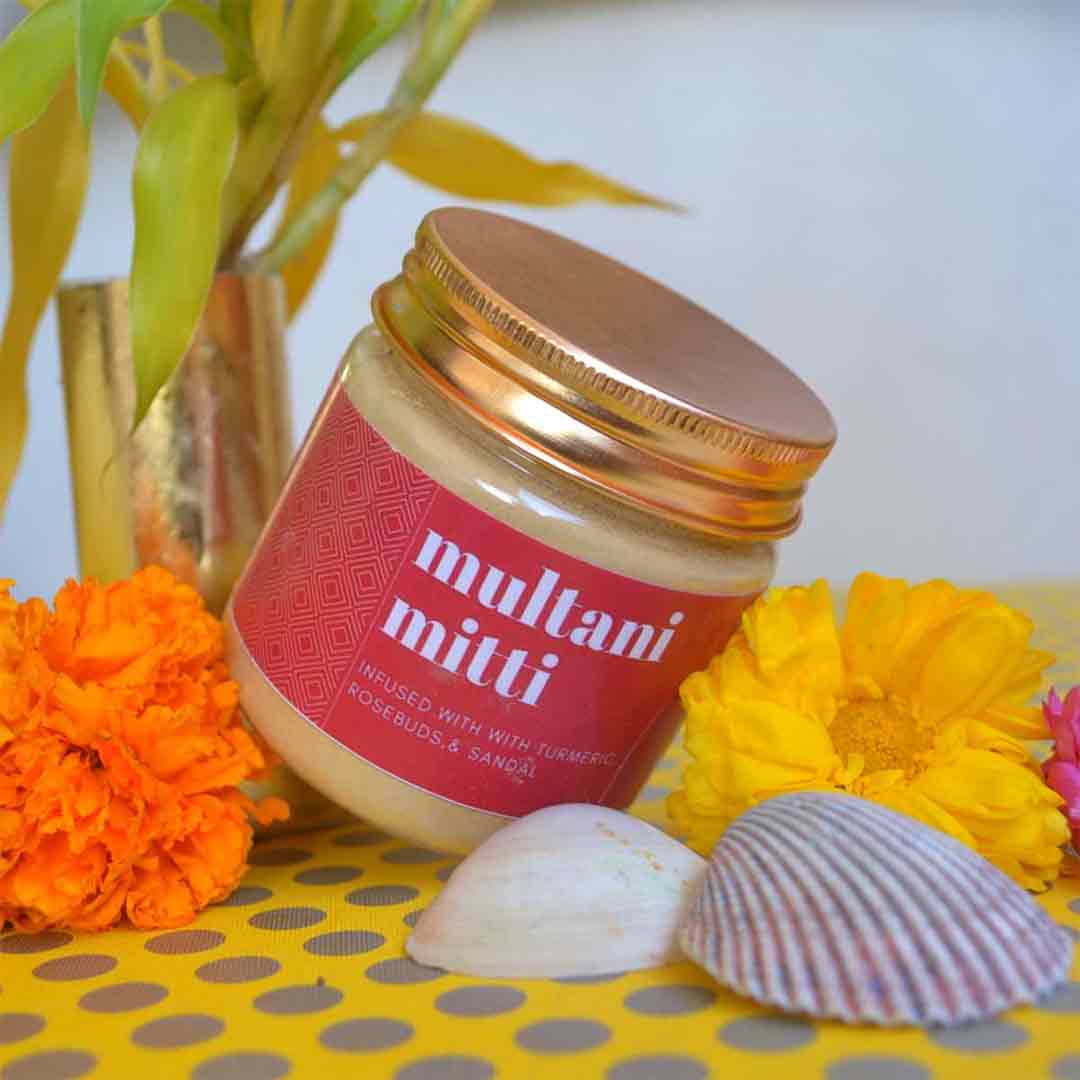 Vanity Wagon | Buy Pratha Multani Clay with Turmeric, Rosebuds & Sandal