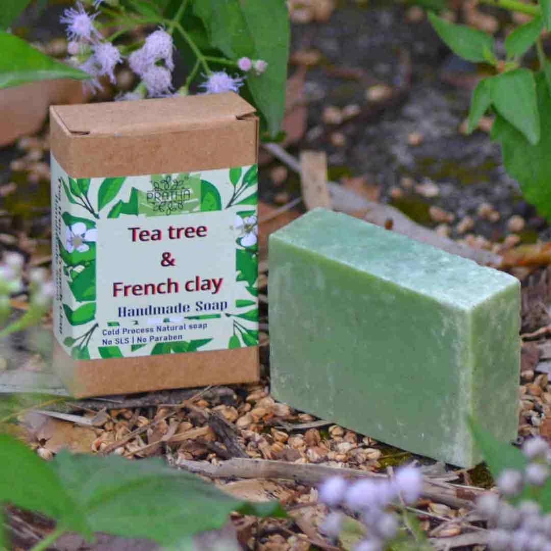 Vanity Wagon | Buy Pratha Tea Tree & French Clay Cold Process Handmade Soap
