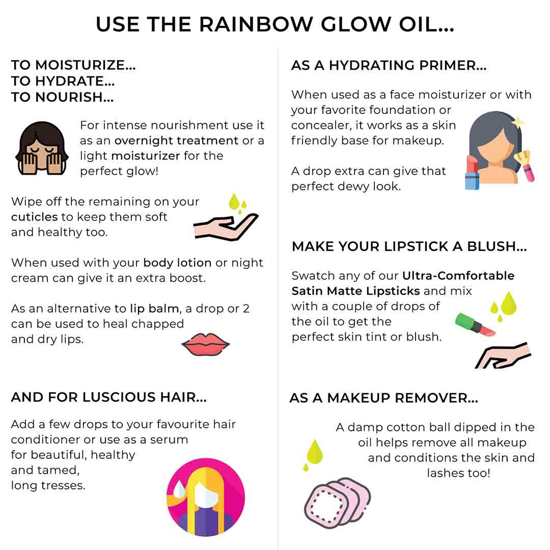 Vanity Wagon | Buy Disguise Cosmetics Rainbow Glow Oil with Pomegranate Extracts