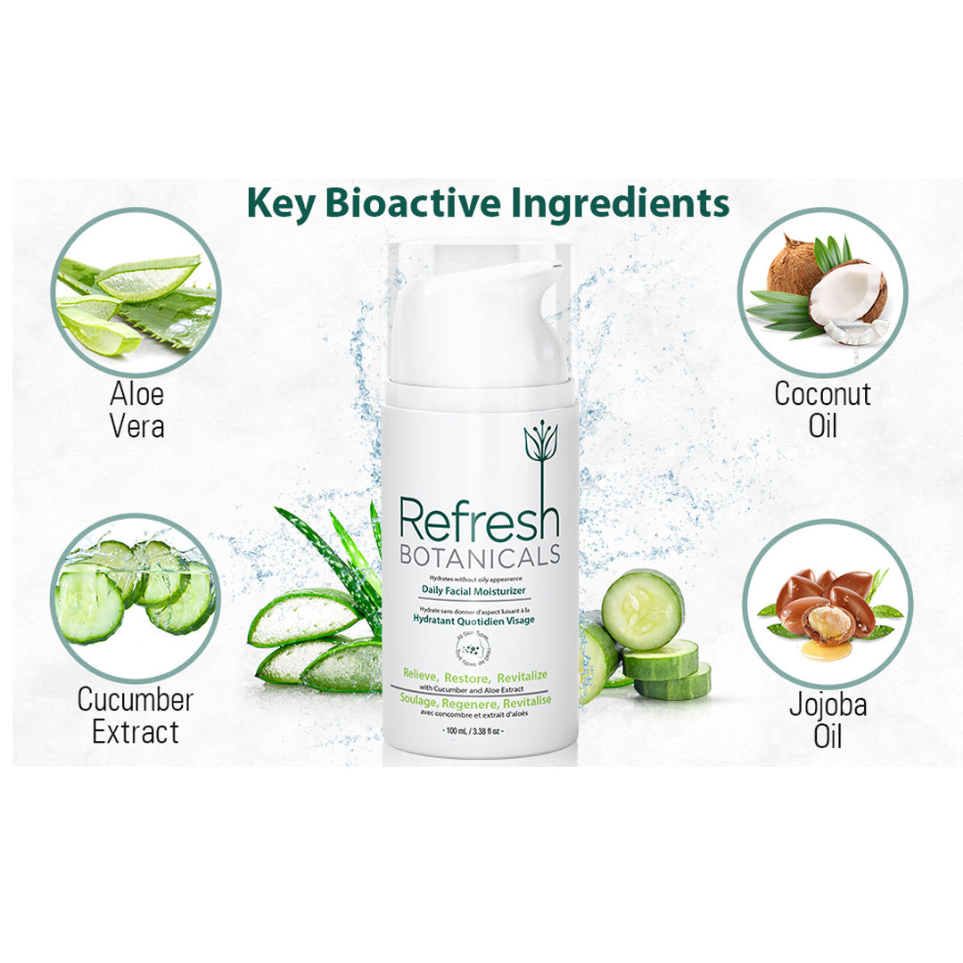 Vanity Wagon | Buy Refresh Botanicals Daily Facial Moisturizer with Cucumber & Aloe Extract