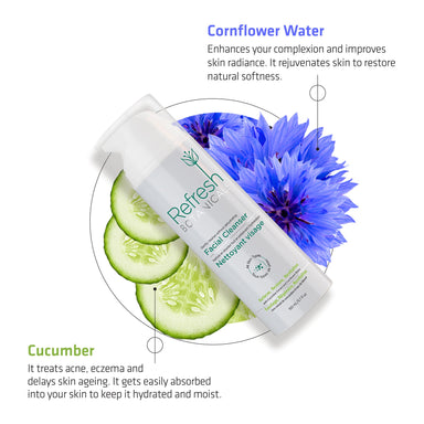 Vanity Wagon | Buy Refresh Botanicals Facial Cleanser with Cucumber Extract & Cornflower Water