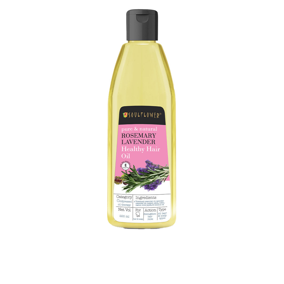 Vanity Wagon | Buy Soulflower Rosemary Lavender Healthy Hair Oil