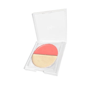 Vanity Wagon | Buy Ruby's Organics 2 in 1 Crème Highlighter and Blush Duo - Aura + Peach