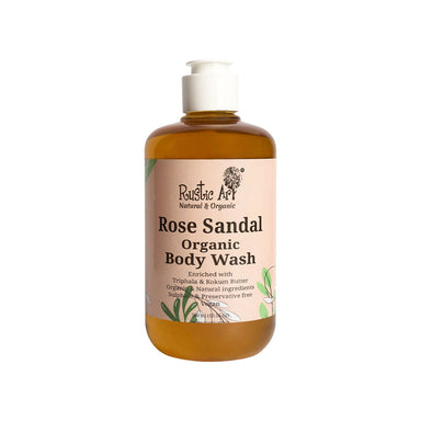 Vanity Wagon | Buy Rustic Art Organic Rose Sandal Body Wash