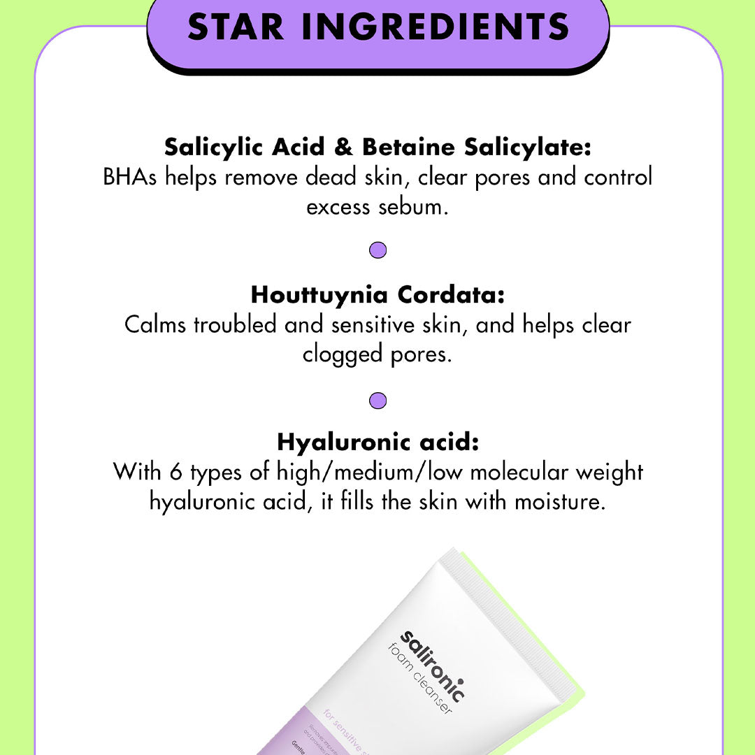 Vanity Wagon | Buy SNP prep Salironic Foam Cleanser for Sensitive Skin