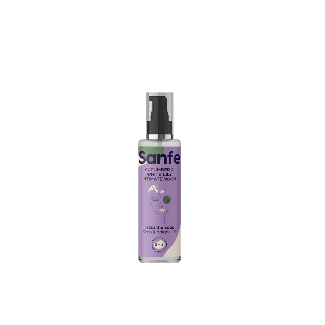 Vanity Wagon | Buy Sanfe Natural Intimate Wash with Cucumber & White Lily