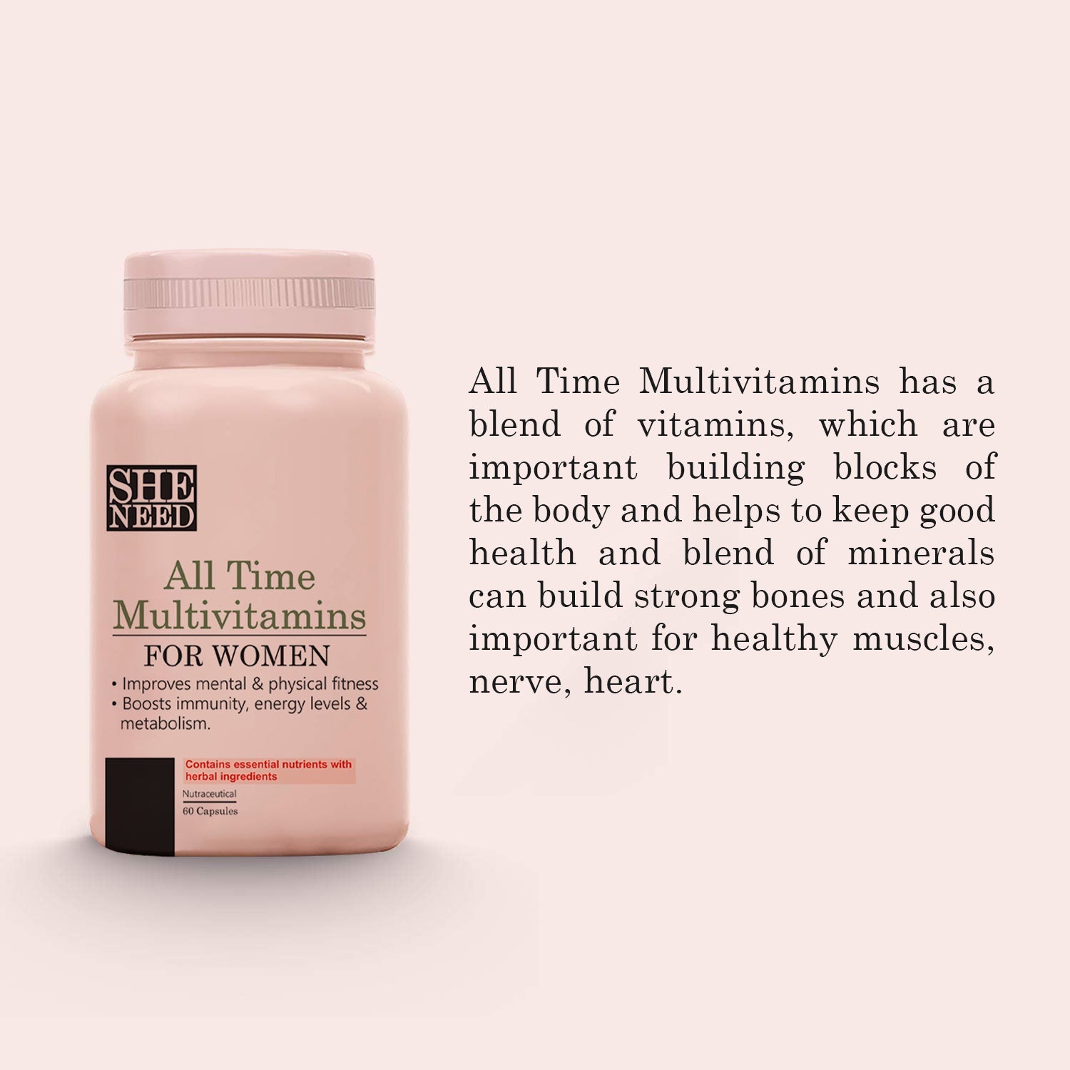 Vanity Wagon | Buy SheNeed All Time Multivitamins for Women