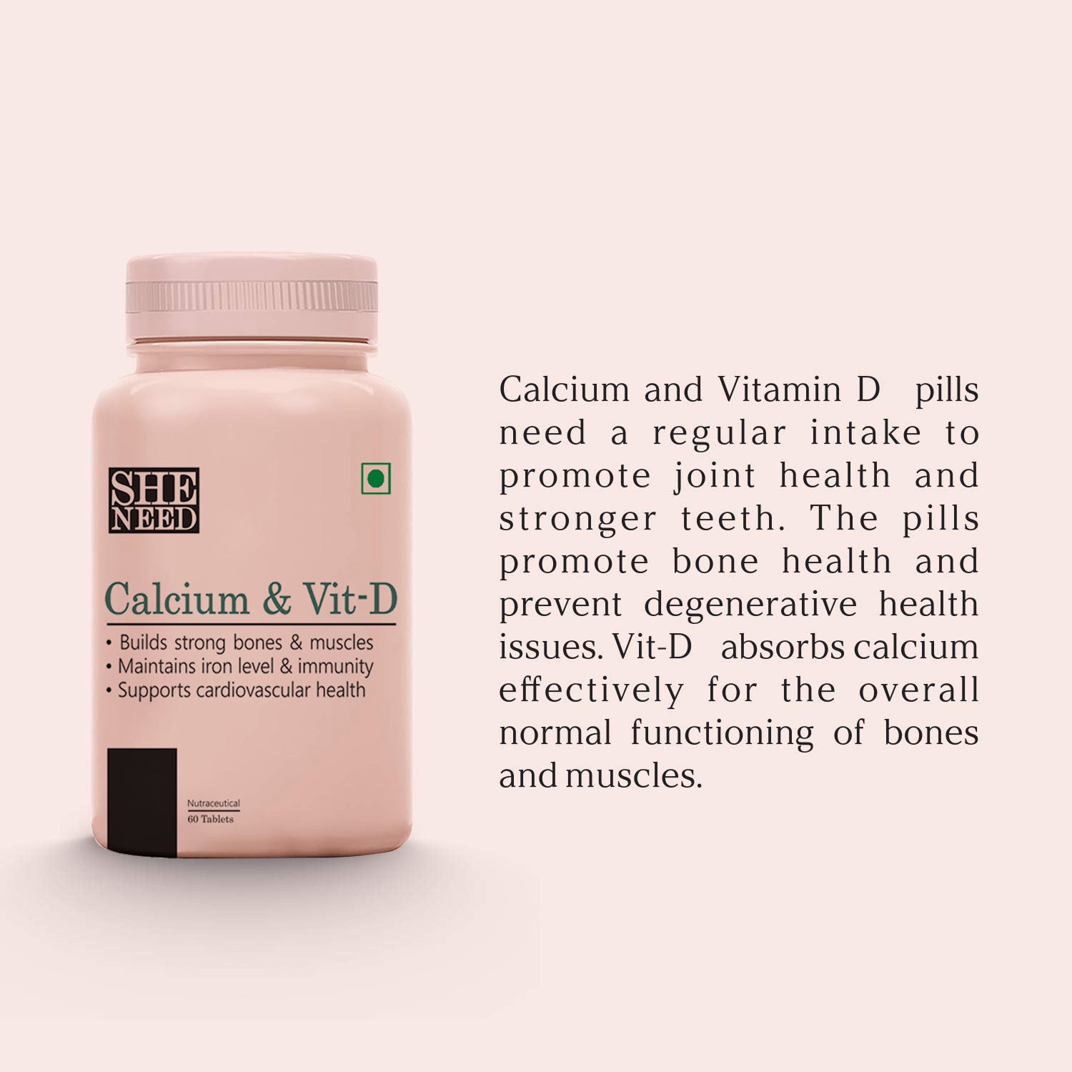 Vanity Wagon | Buy SheNeed Calcium & Vit-D Supplement