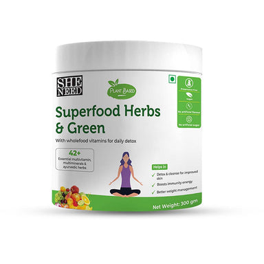 Vanity Wagon | Buy SheNeed Superfood Herbs & Green with Wholefood Vitamins for Daily Detox