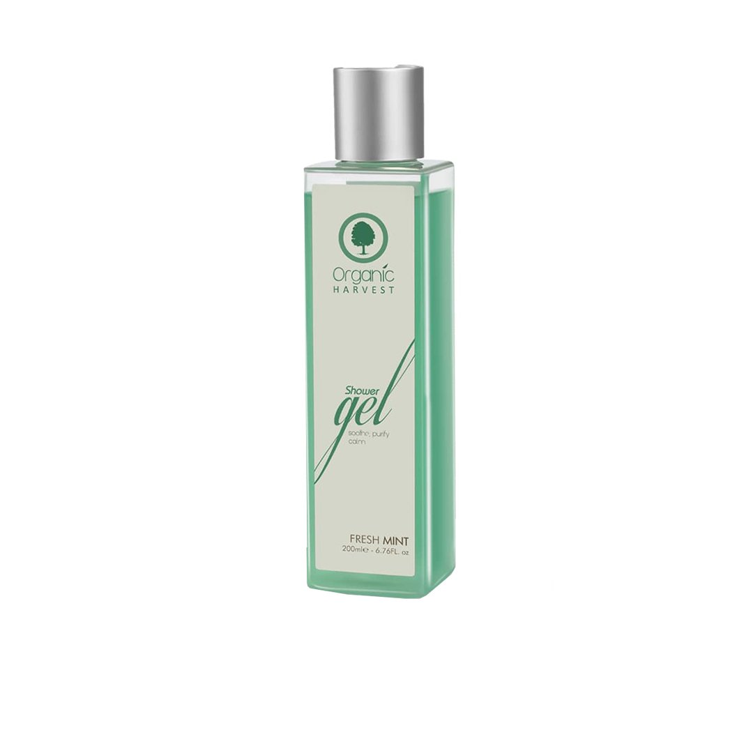 Organic Harvest Shower Gel to Soothe, Purify and Calm with Fresh Mint