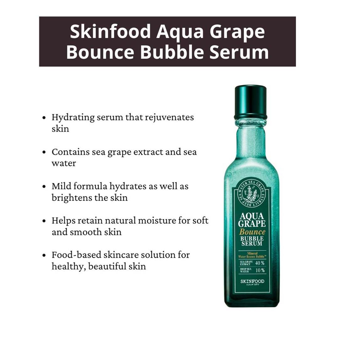 Vanity Wagon | Buy Skinfood Aqua Grape Bounce Bubble Serum