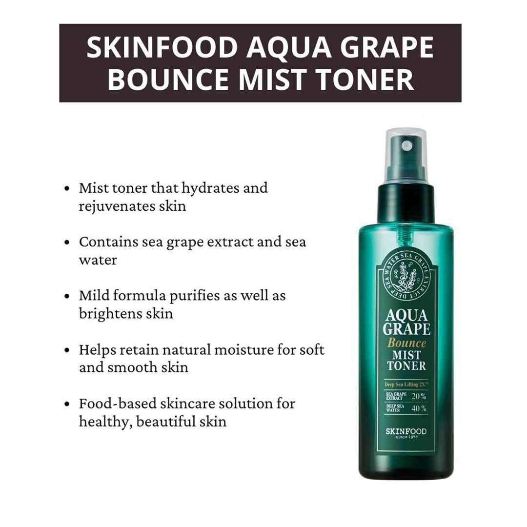 Vanity Wagon | Buy Skinfood Aqua Grape Bounce Mist Toner