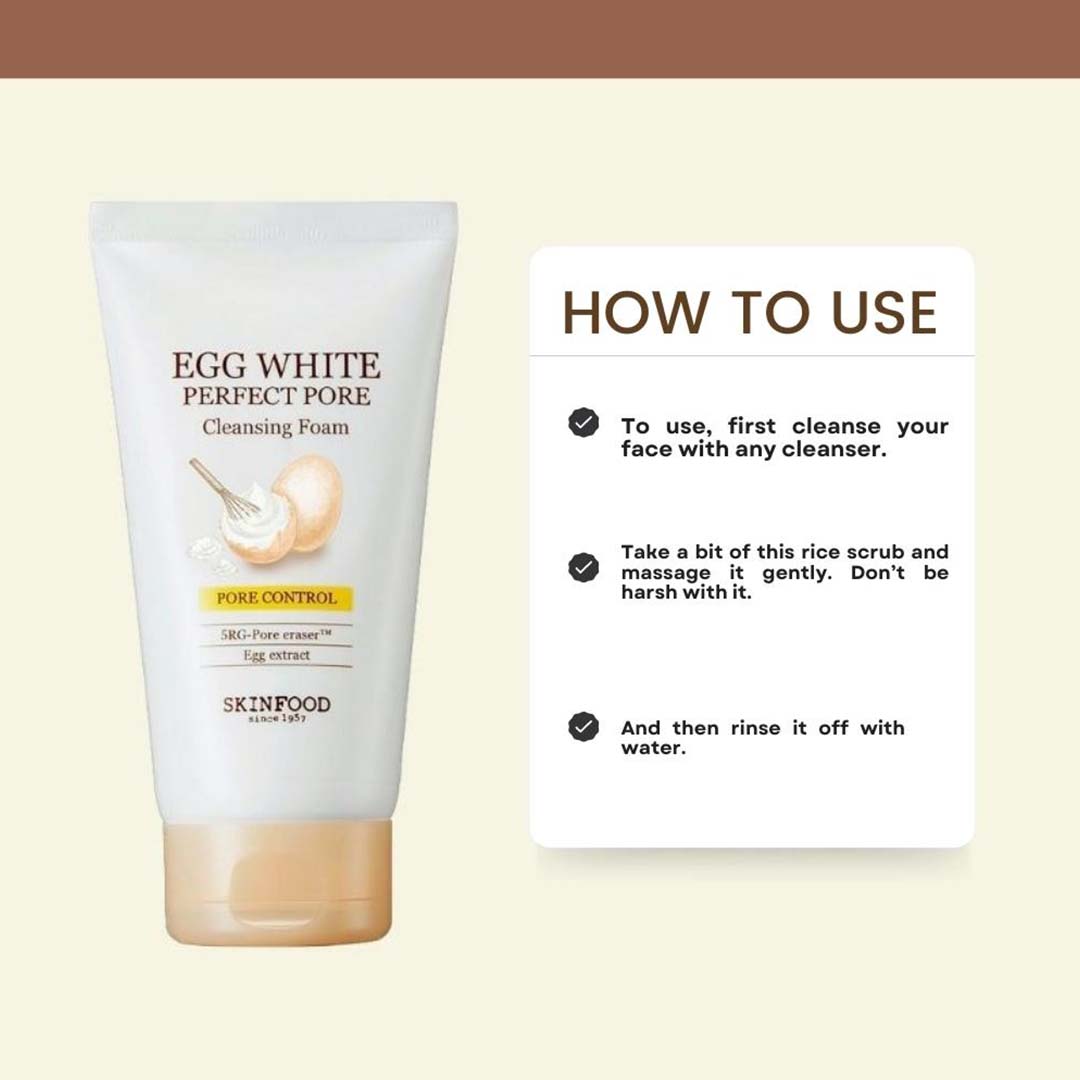 Vanity Wagon | Buy Skinfood Egg White Perfect Pore Cleansing Foam