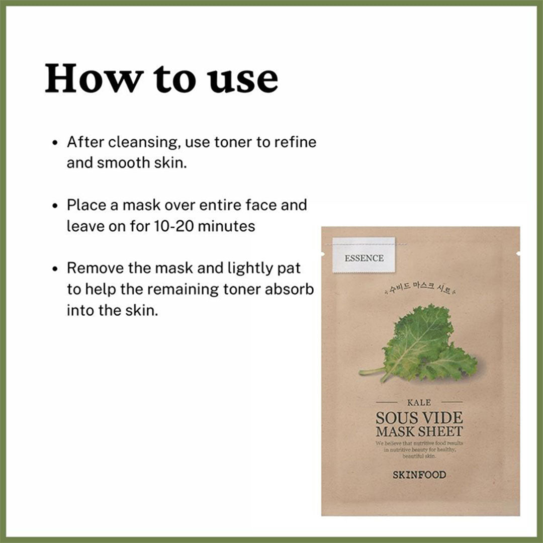 Vanity Wagon | Buy Skinfood Kale Sous Vide Mask Sheet