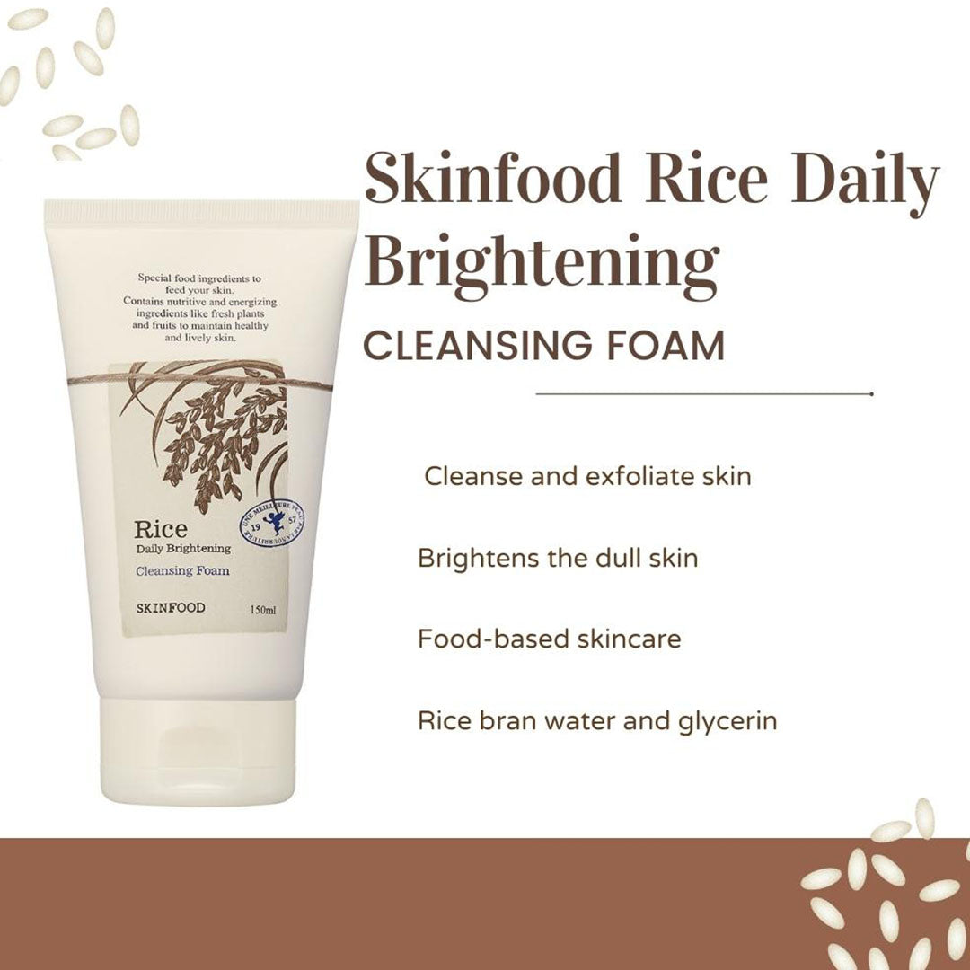 Vanity Wagon | Buy Skinfood Rice Daily Brightening Cleansing Foam