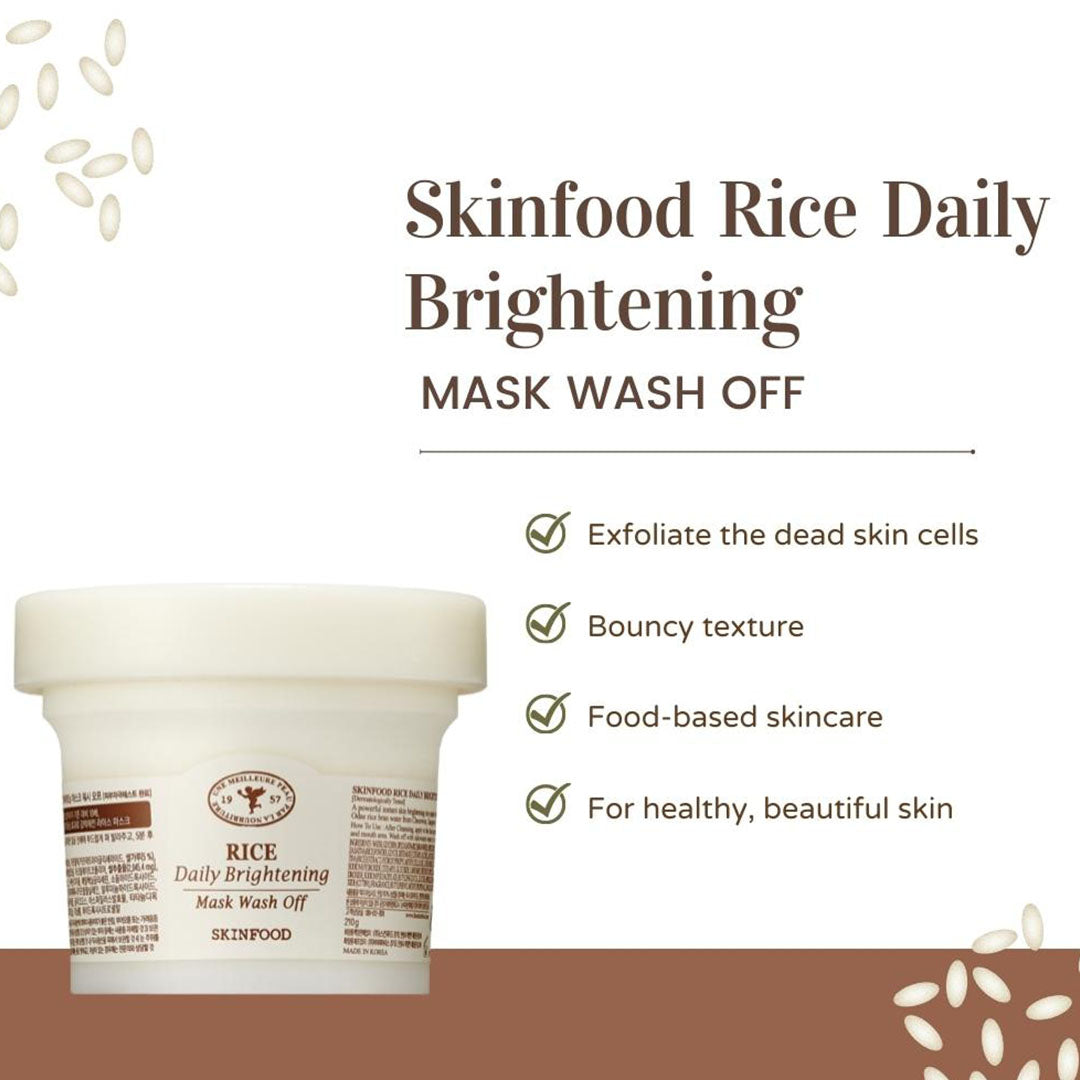 Vanity Wagon | Buy Skinfood Rice Daily Brightening Mask Wash Off