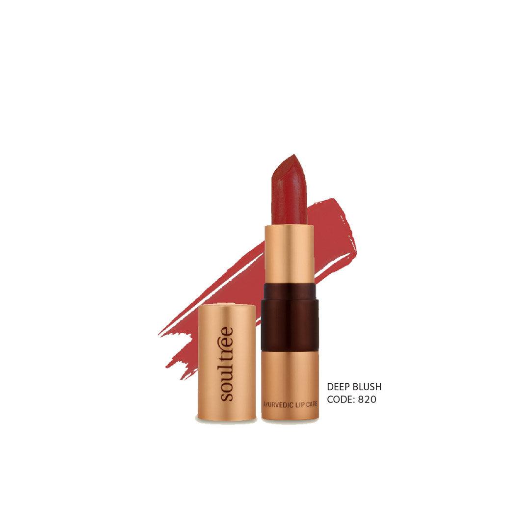Vanity Wagon | Buy SoulTree Ayurvedic Lipstick, Deep Blush 820