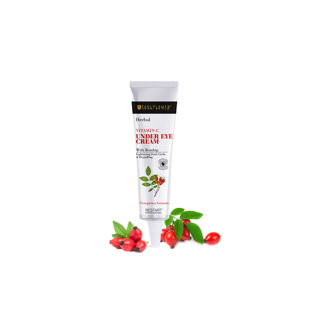 Vanity Wagon | Buy Soulflower Herbal Vitamin C Under Eye Cream with Rosehip