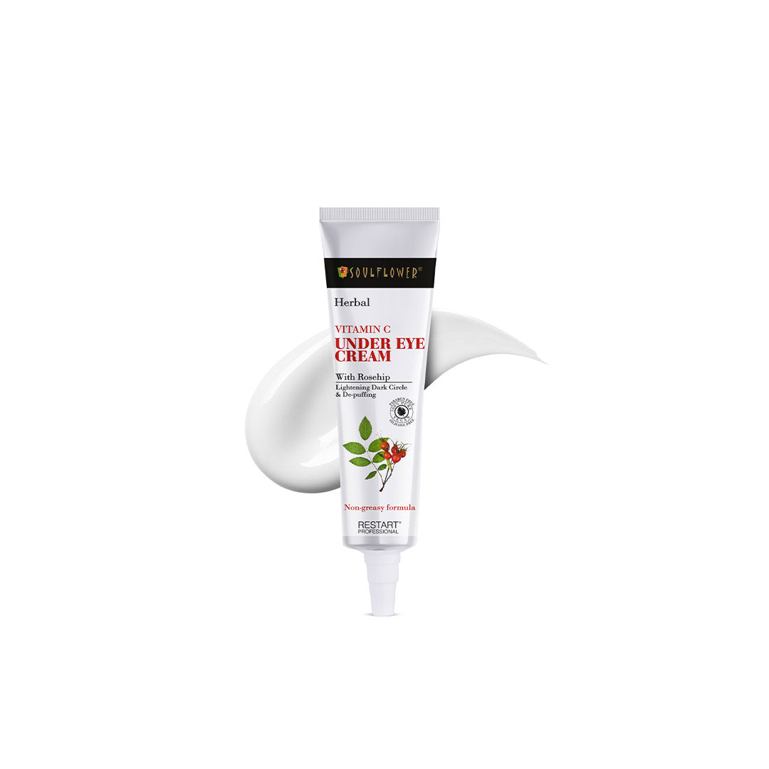 Vanity Wagon | Buy Soulflower Herbal Vitamin C Under Eye Cream with Rosehip